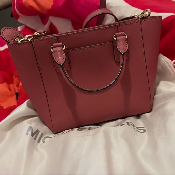 like new michael kors pink studded purse - Picture 2 of 3